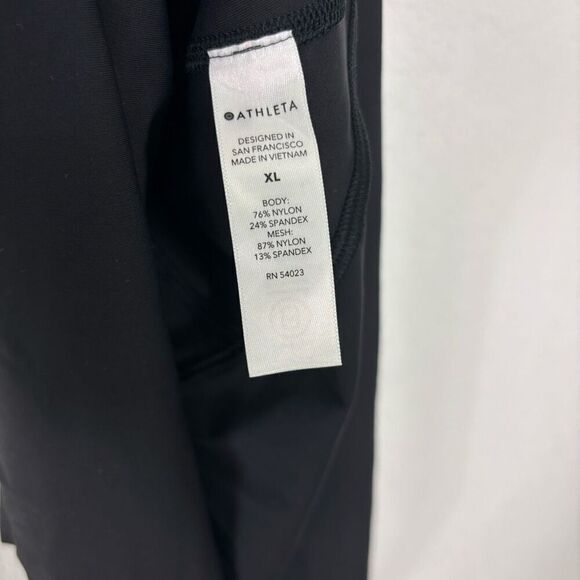 Athleta Black Quarter Zip Sleeveless Mesh Back Athletic Dress - Picture 8 of 8